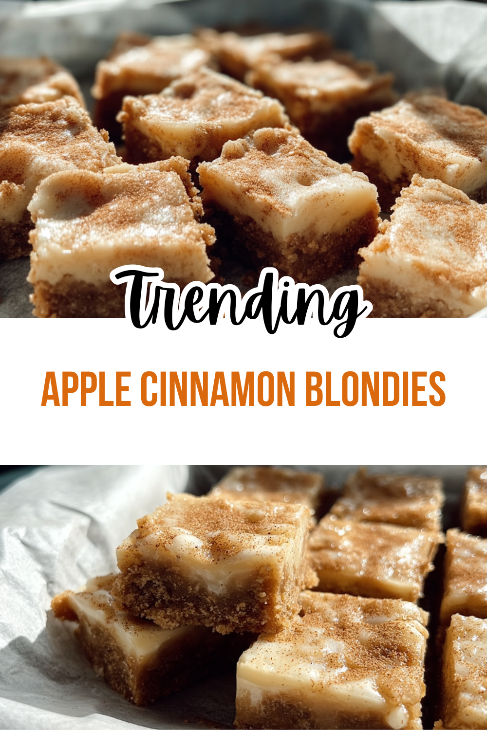 Apple Cinnamon Blondies
