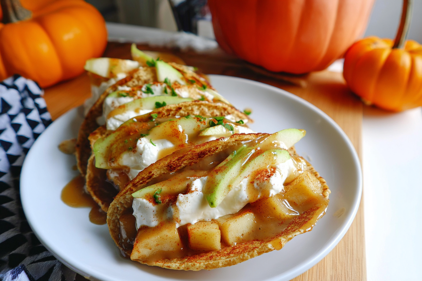 Apple Pie Cheesecake Tacos