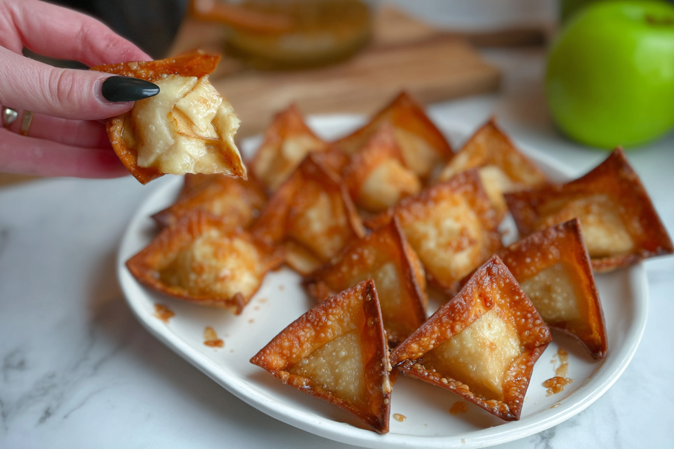 Apple Pie Cheesecake Wontons