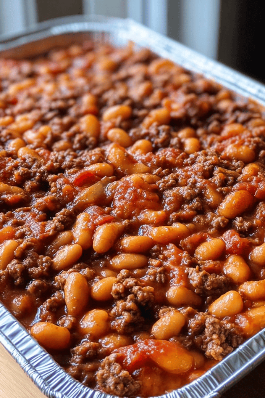 Ground Beef And Baked Bean Casserole Recipe For Cozy Family Dinners 6 Baked Beans Ground Beef Casserole