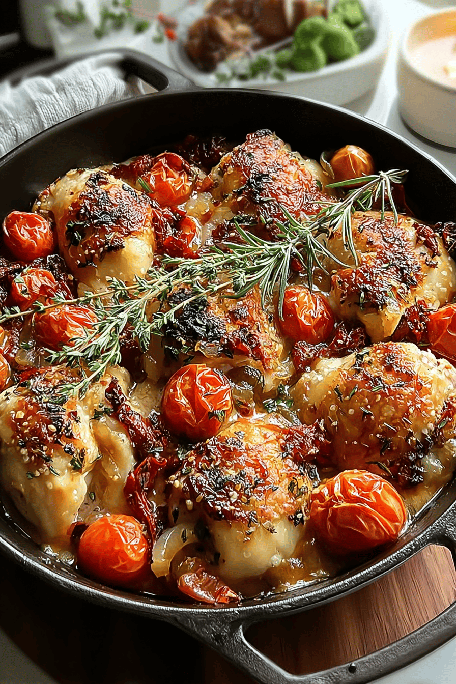 Baked Tuscan Chicken Casserole