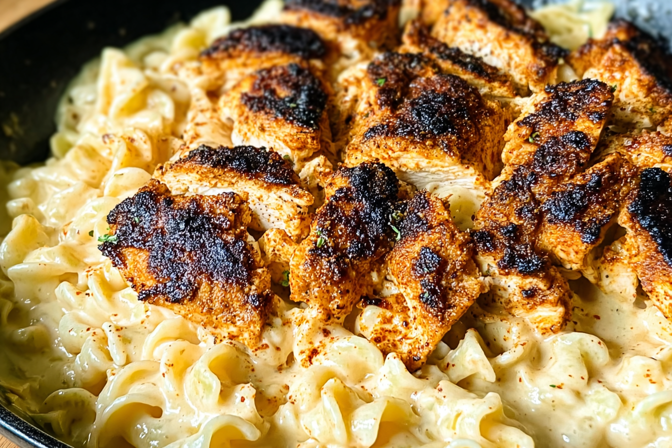 Blackened Cajun Chicken Alfredo