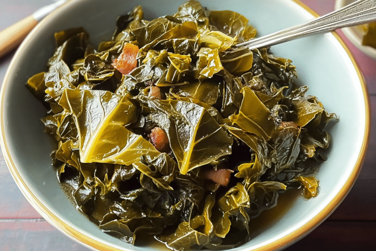 Braised Collard Greens And Cabbage With Bacon 55.Png
