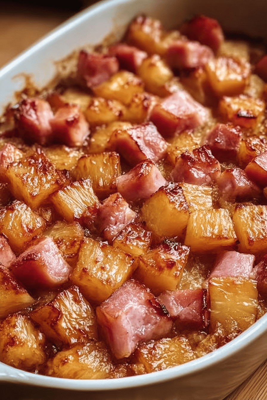 Brown Sugar Pineapple Ham Bake
