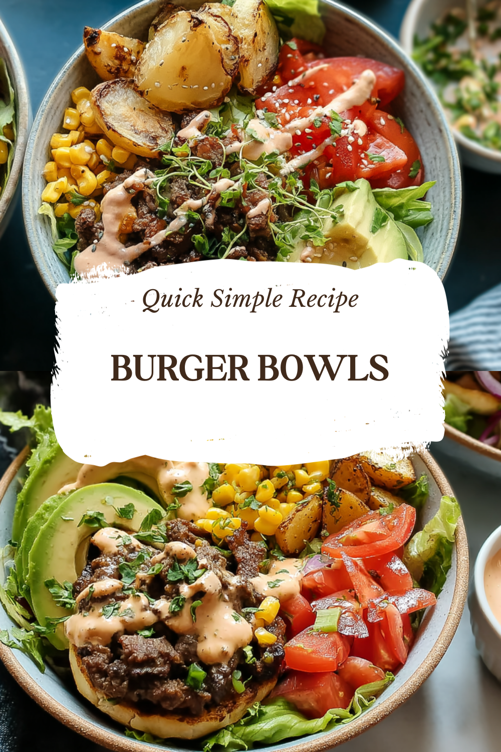 Healthy Burger Bowls With Unique Flavorful Sauce Recipe 7 Burger Bowls