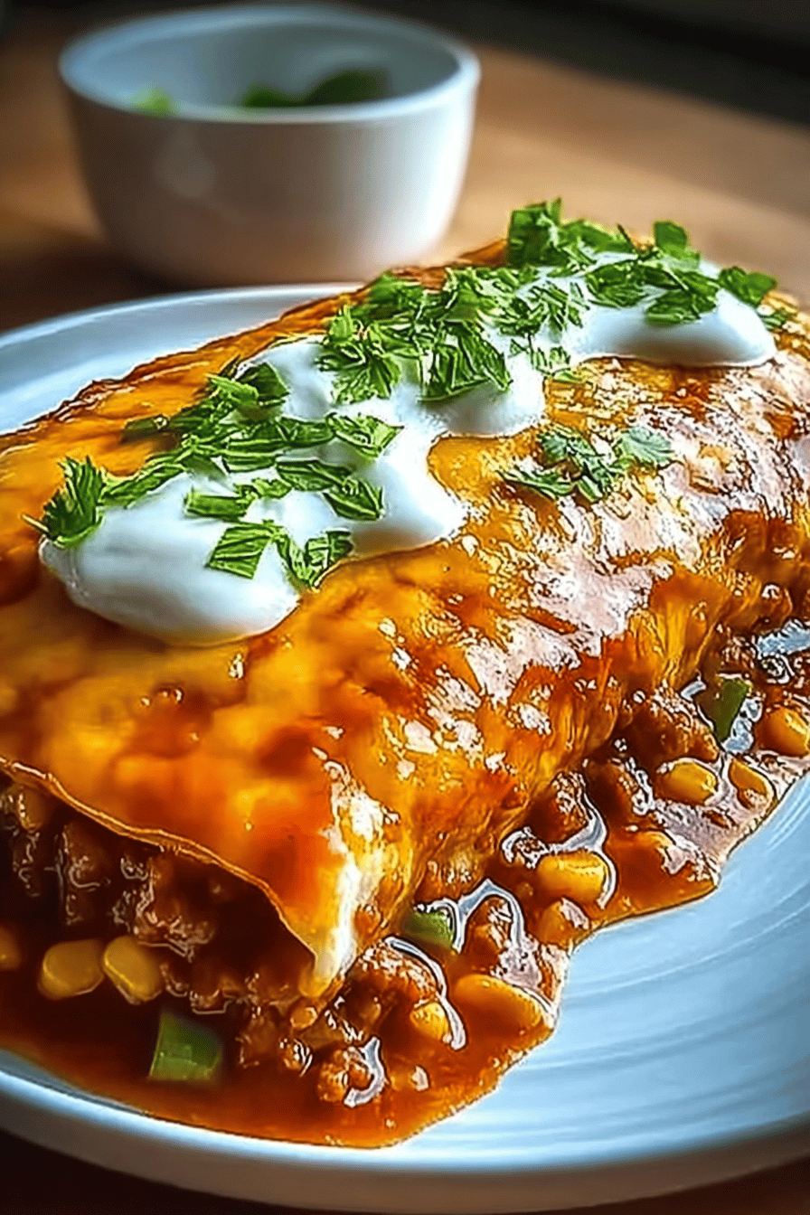 Cheesy Baked Beef Enchirito