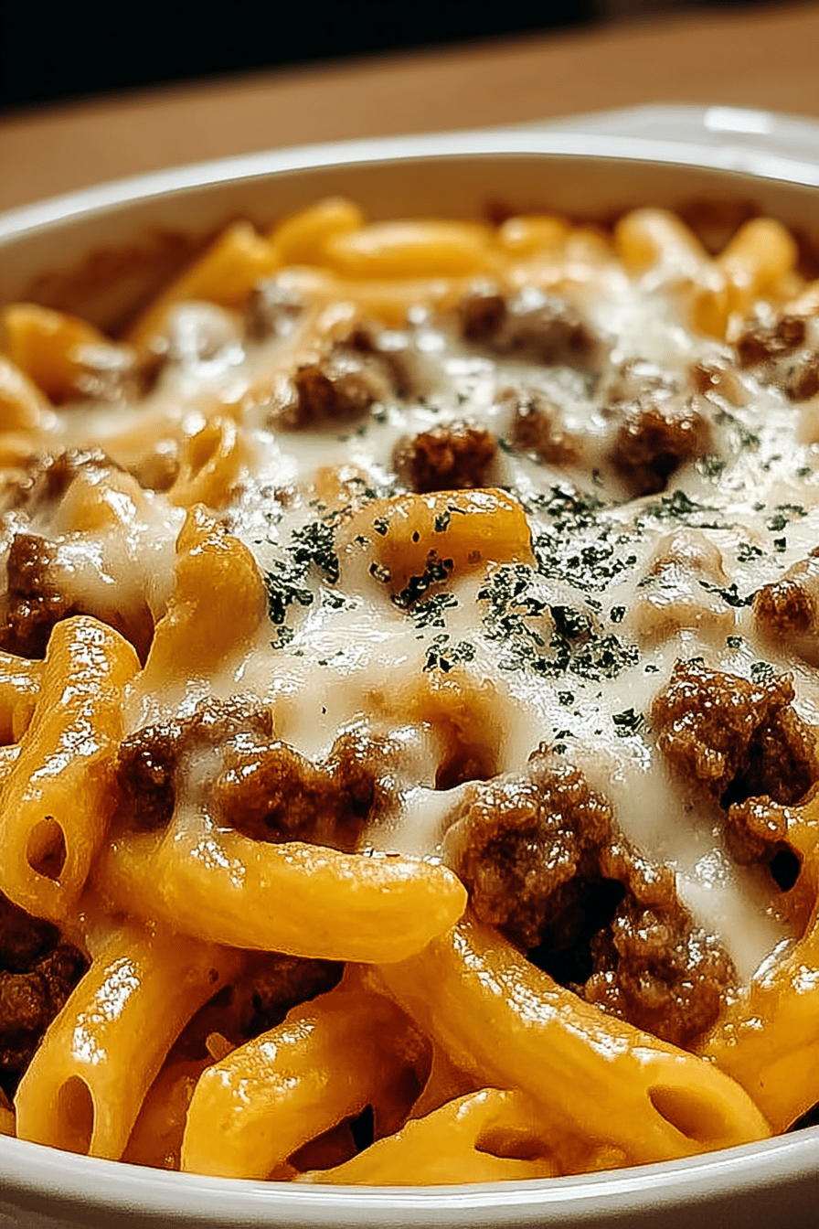 Cheesy Ground Beef Pasta Bake With Savory Tomato Sauce And Melted Cheese 6 Cheesy Beef Pasta Bake