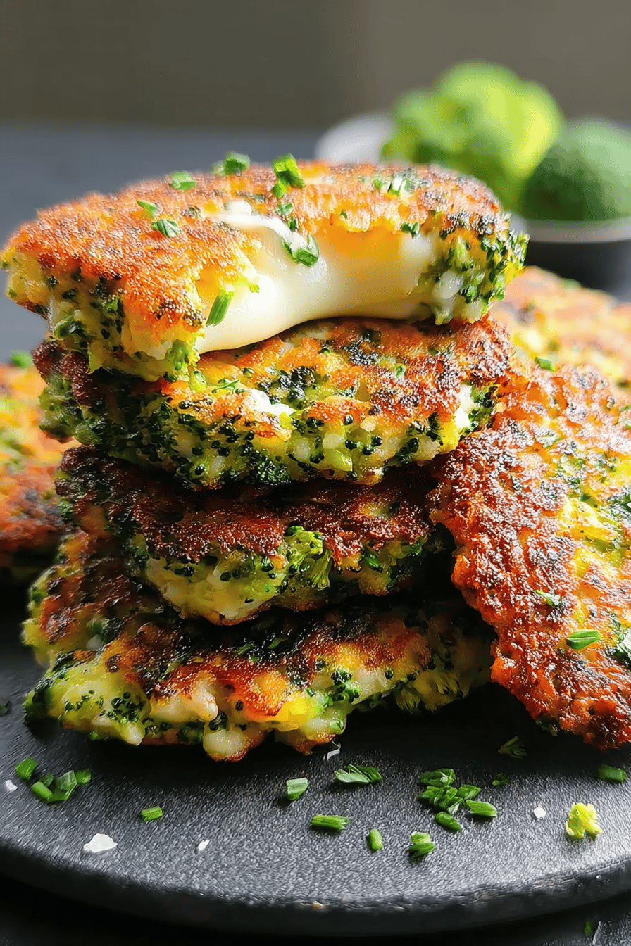 Cheesy Broccoli Fritters