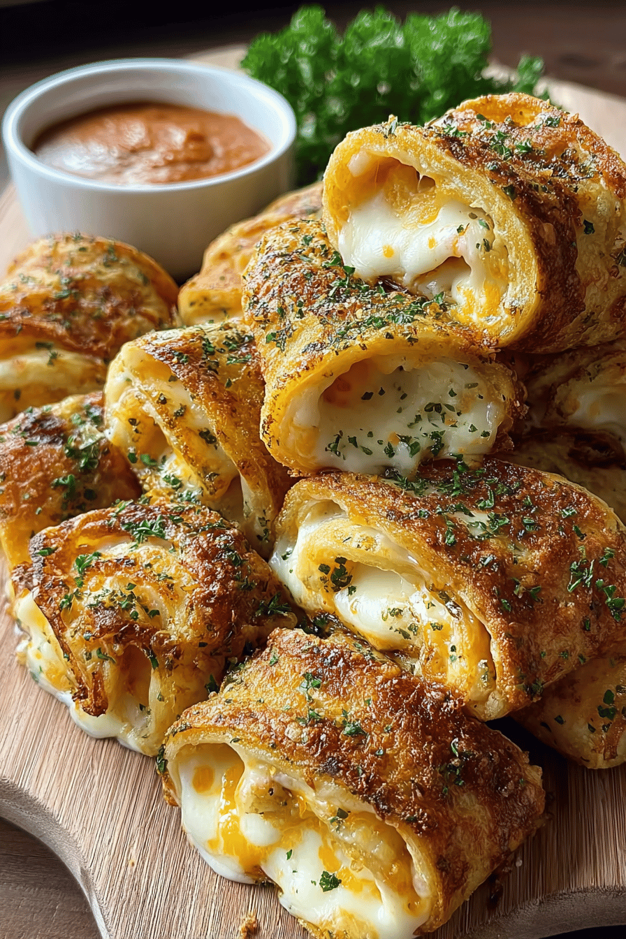 Cheesy Garlic Butter Rollups Easy Golden Bites Recipe 6 Cheesy Garlic Butter Rollups