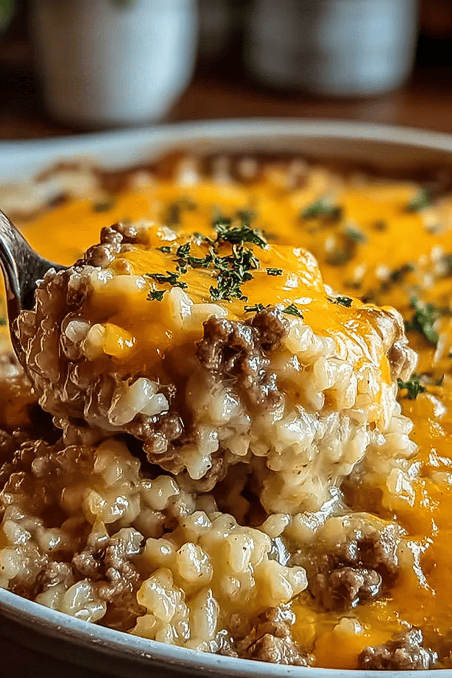Cheesy Ground Beef Casserole