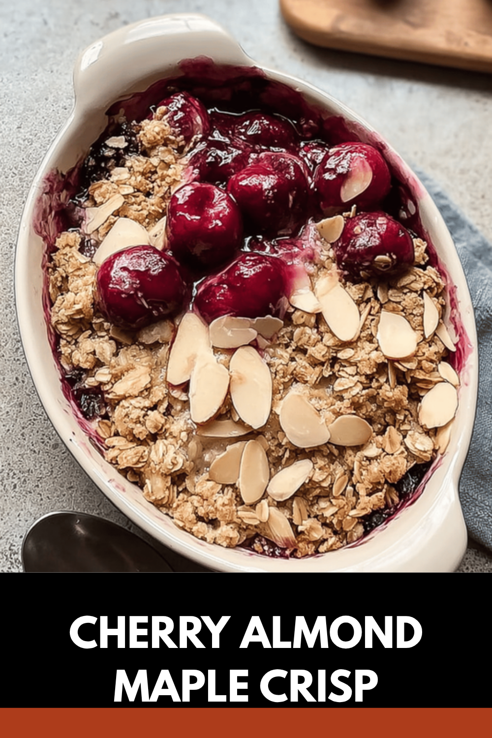 Cherry Almond Maple Crisp