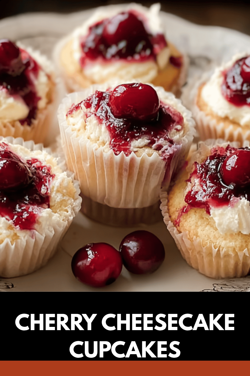 Cherry Cheesecake Cupcakes