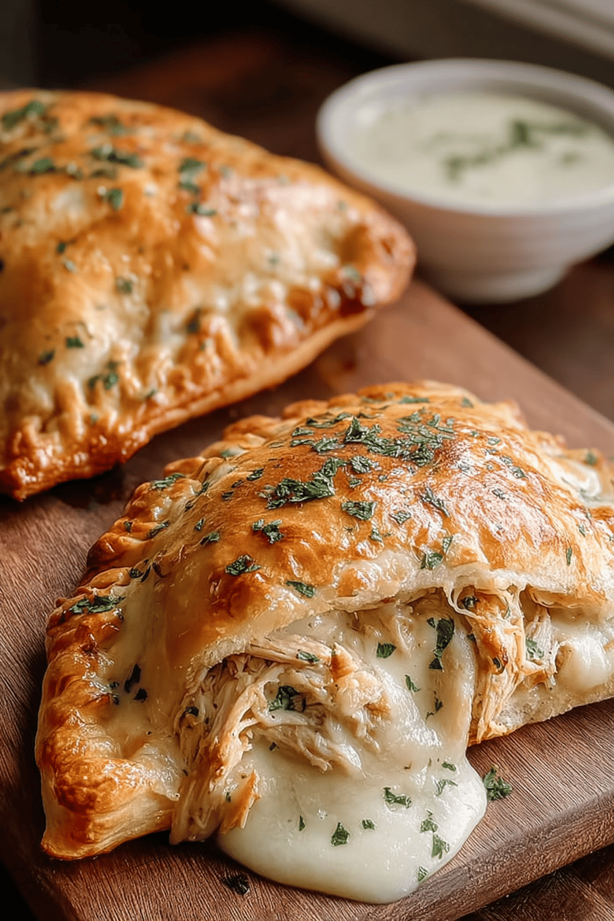 Chicken Alfredo Calzone Made Easy In The Air Fryer 6 Chicken Alfredo Air Calzones