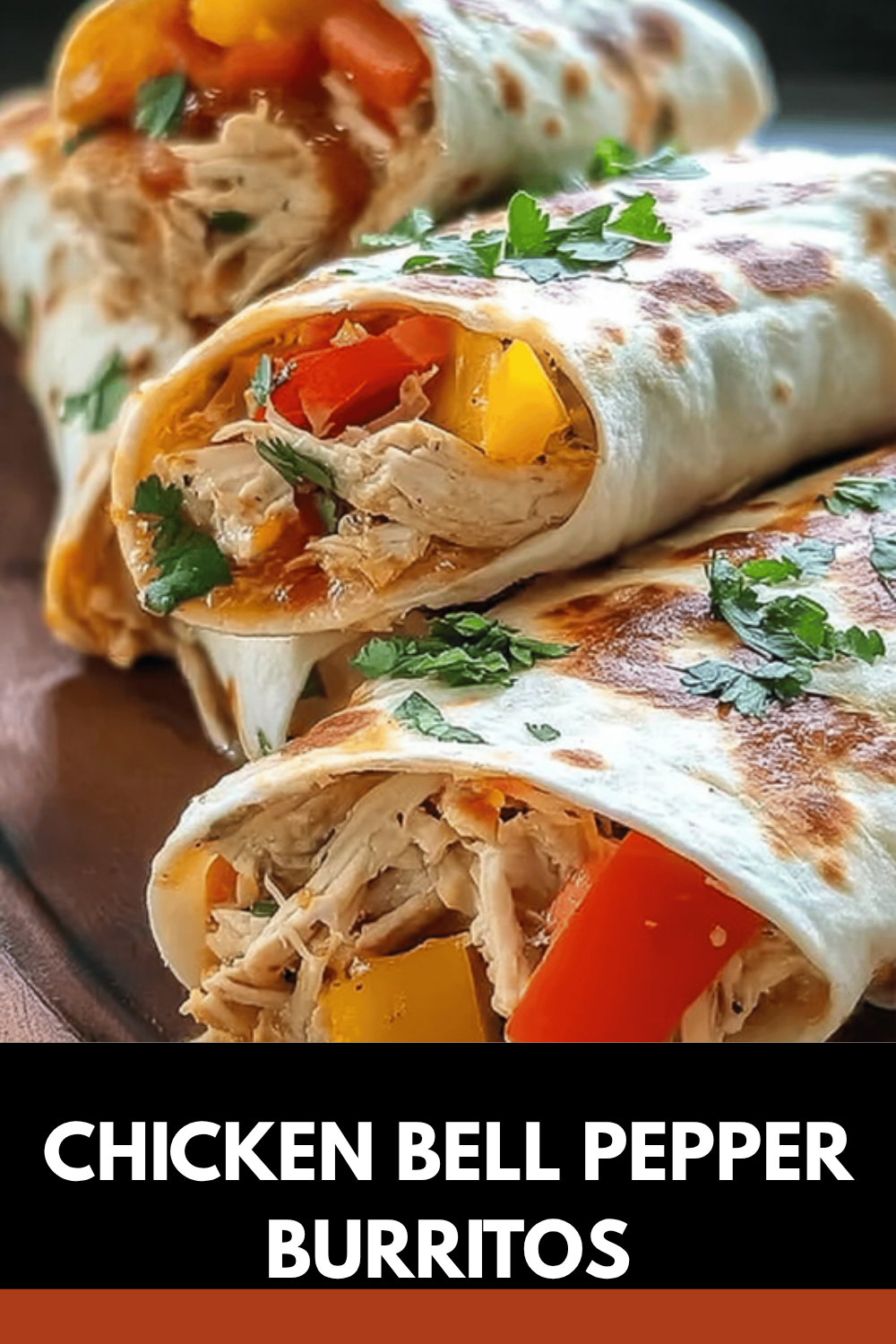 Chicken Bell Pepper Burritos
