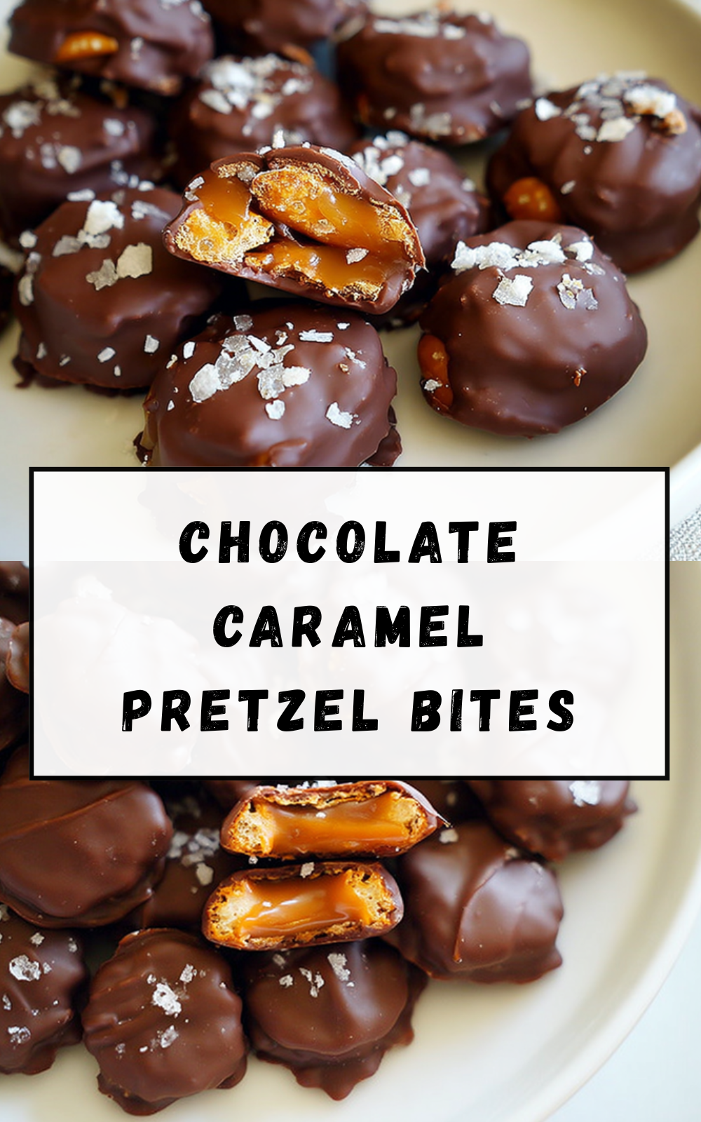 Chocolate Caramel Pretzel Bites