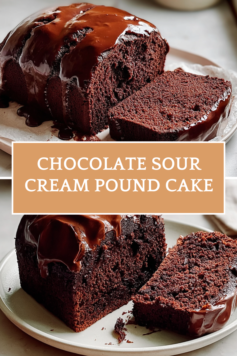 Chocolate Sour Cream Pound Cake