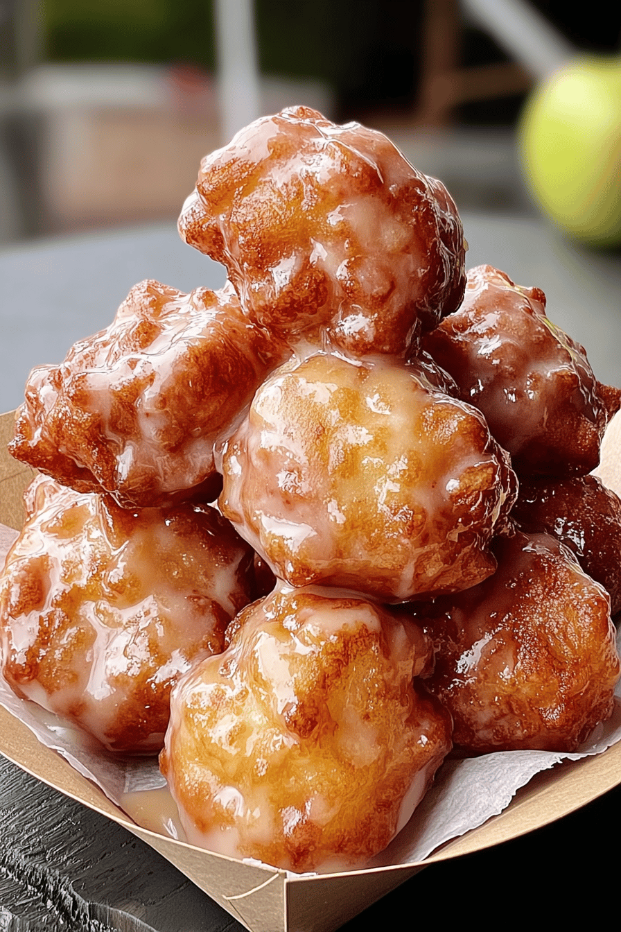 Apple Fritter Bites Recipe With Crispy Golden Crust And Sweet Apple Filling 6 Cinnamon Glazed Apple Fritter