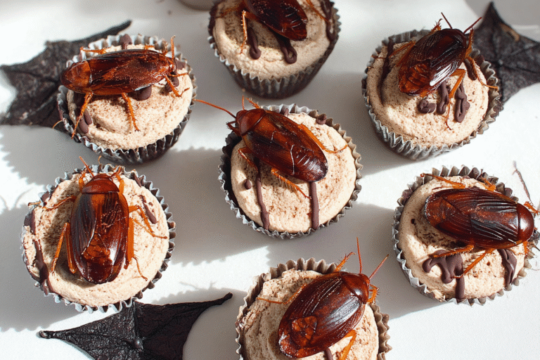 Cockroach Halloween Cupcakes 3.Png