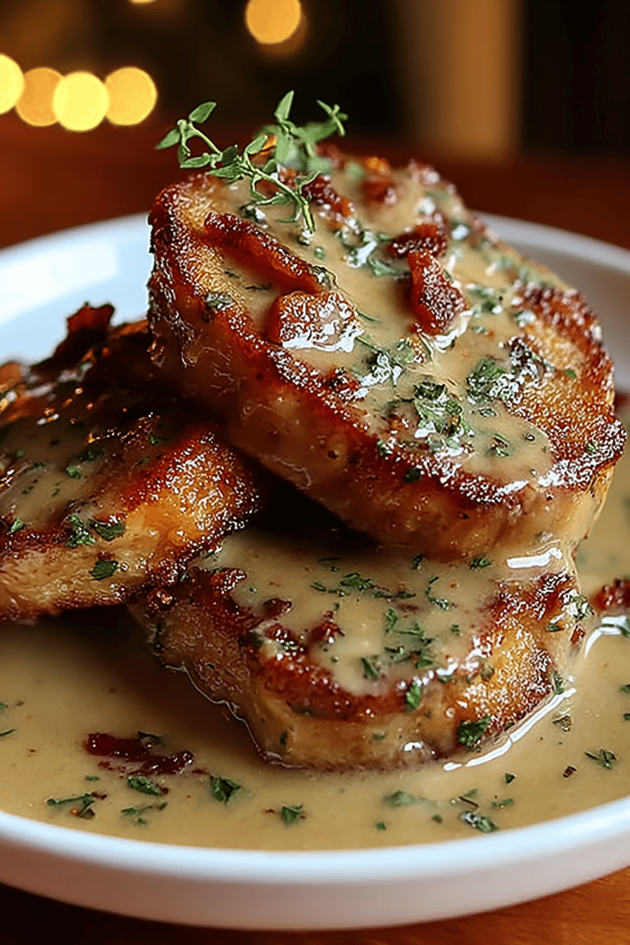 Country Fried Pork Bacon Gravy