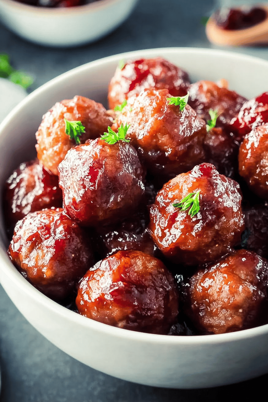 Cranberry Meatballs