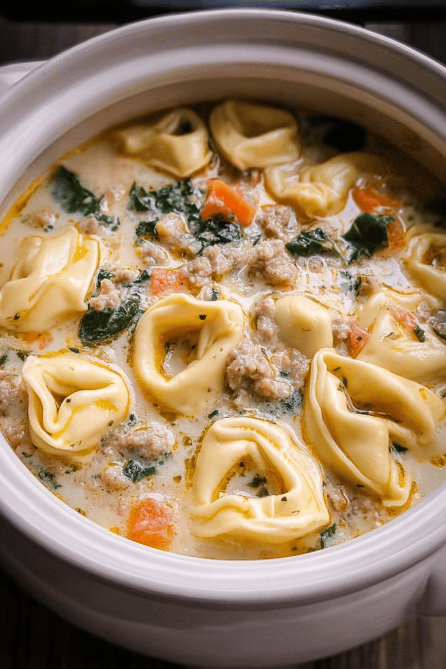 Crockpot Tortellini Soup