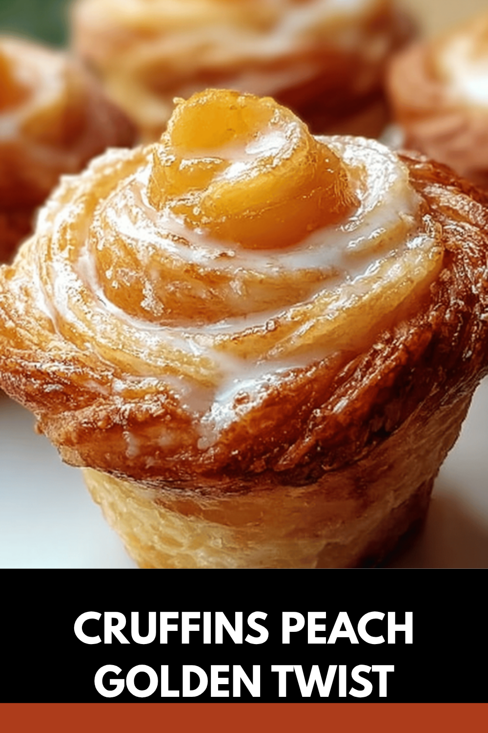 Cruffins Peach Golden Twist