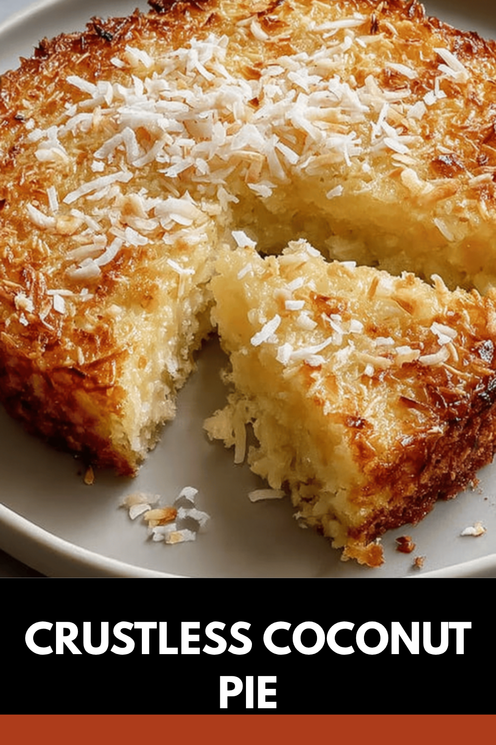 Crustless Coconut Pie
