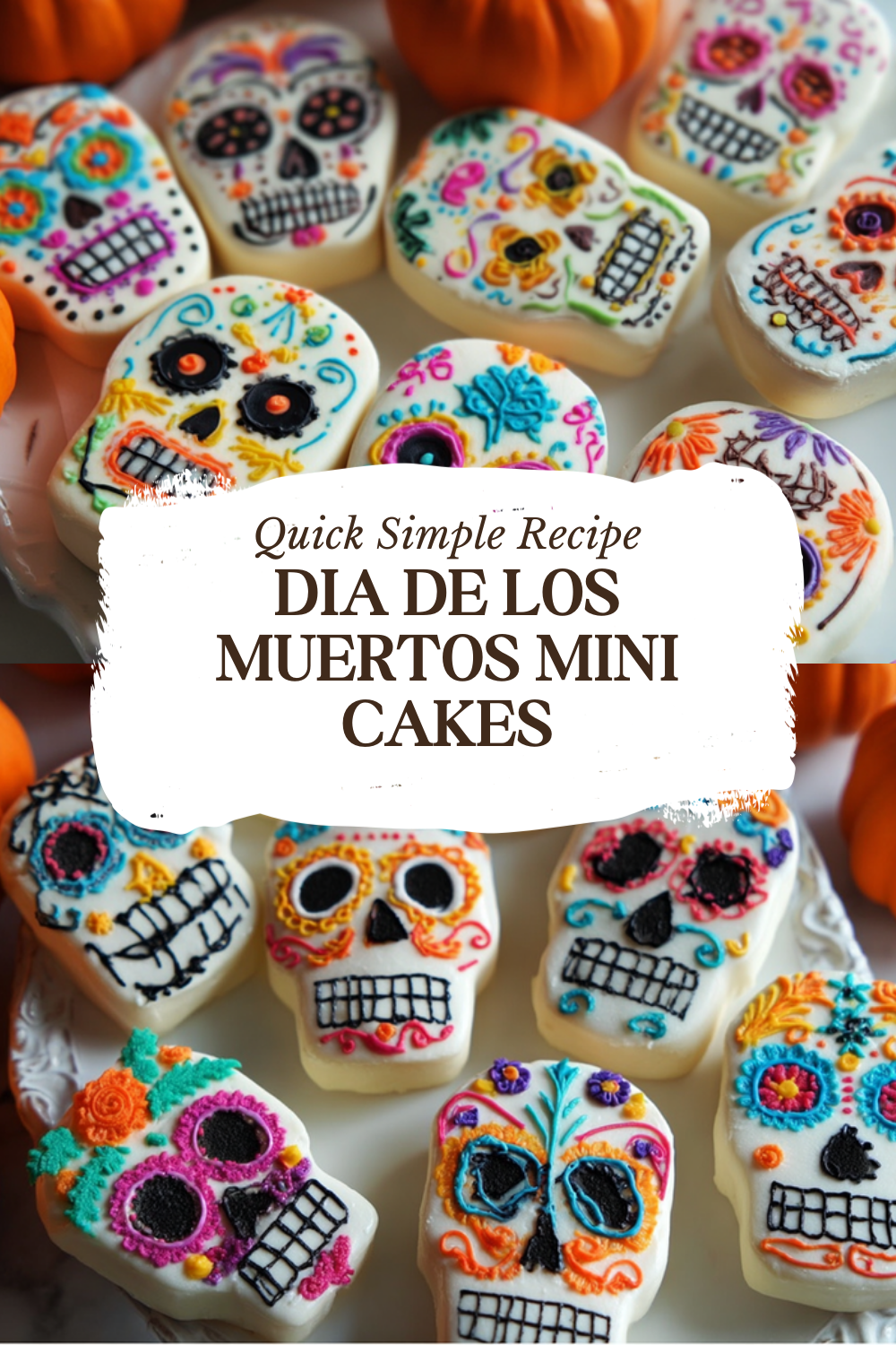 Dia De Los Muertos Mini Cakes