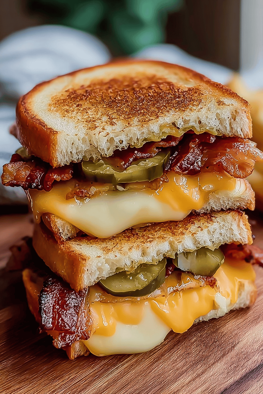 Dill Pickle Bacon Grilled Cheese Recipe For Bold Flavor 6 Dill Pickle Bacon Melt