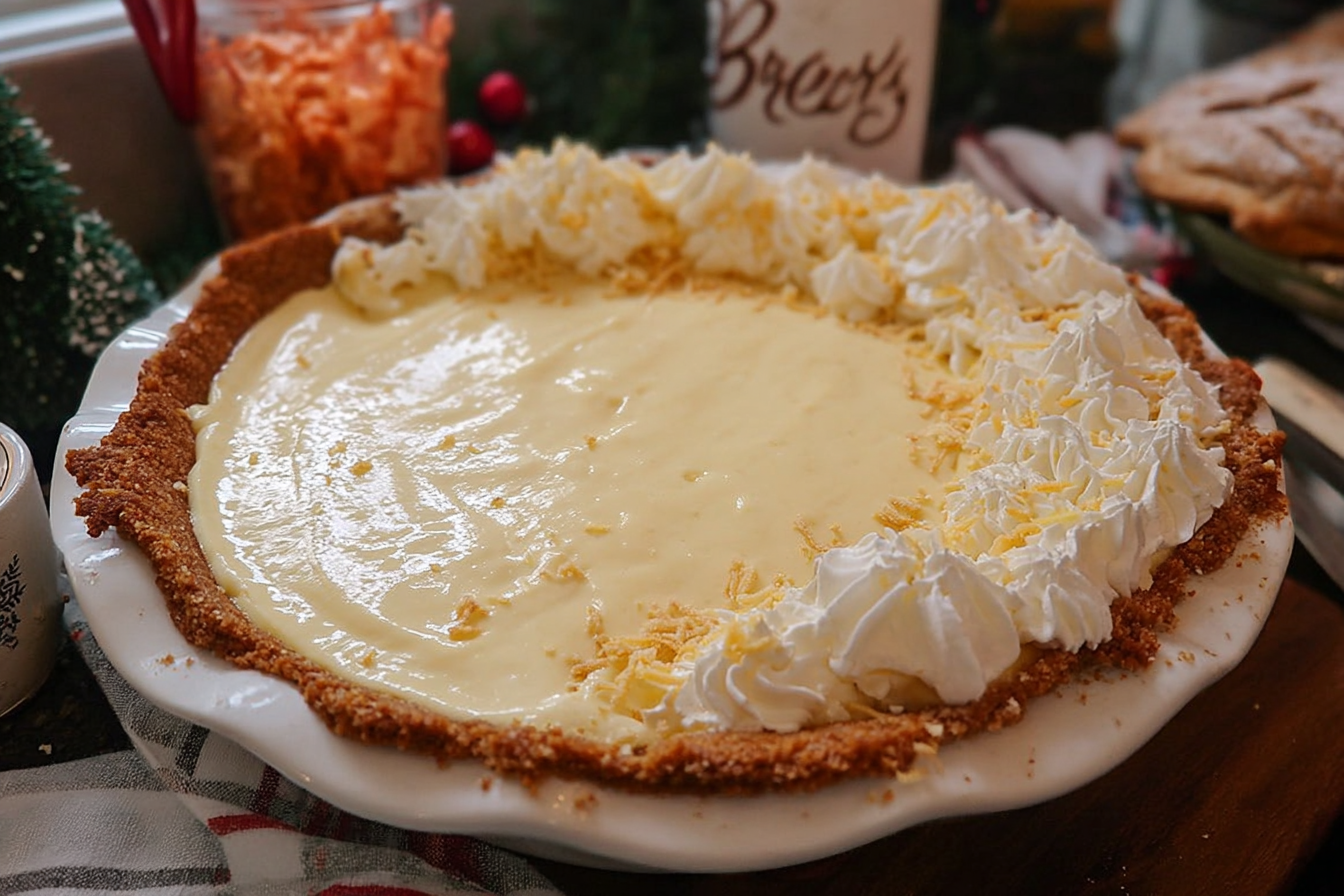 Eggnog Custard Pie