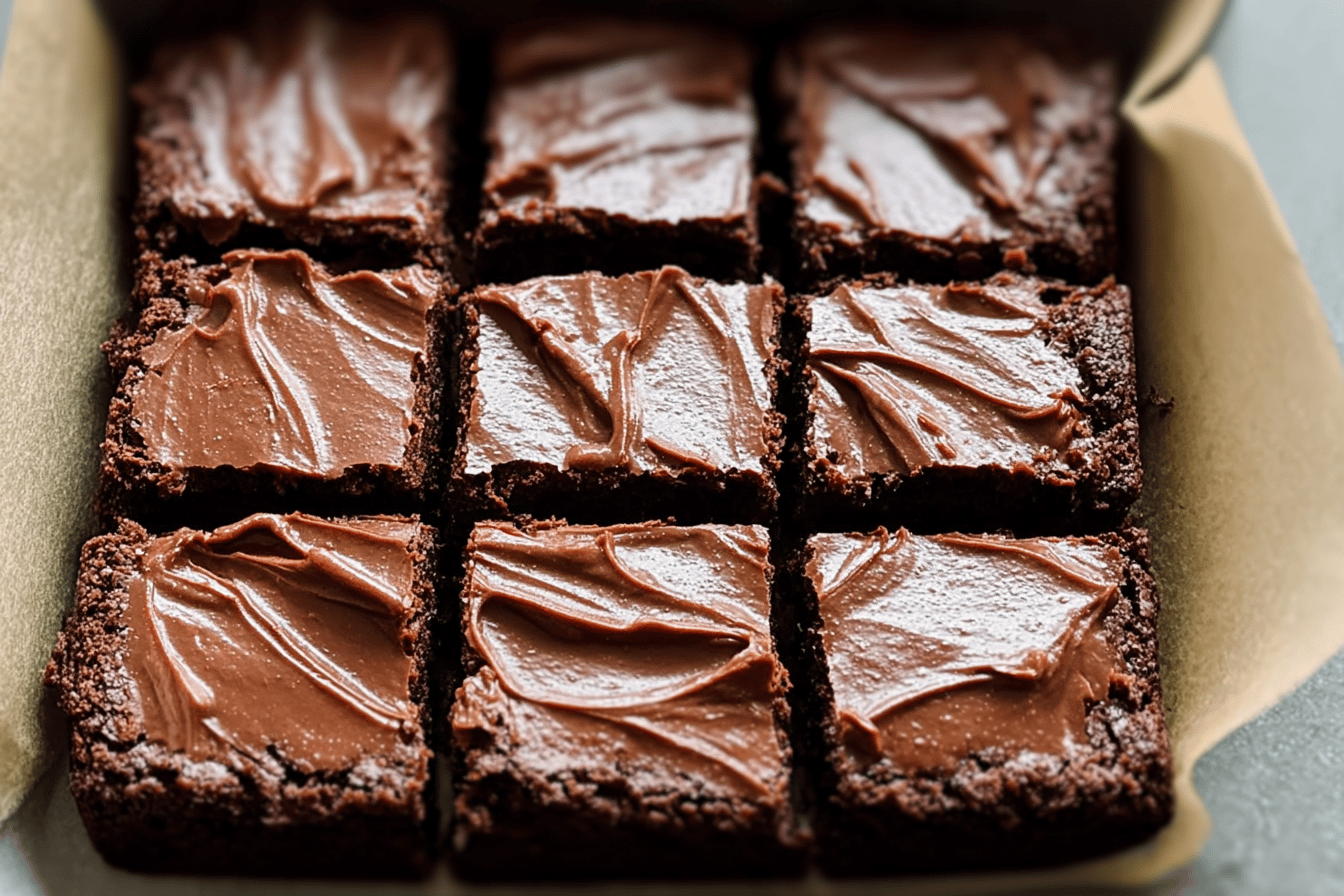 Frosted Fudgy Brownies