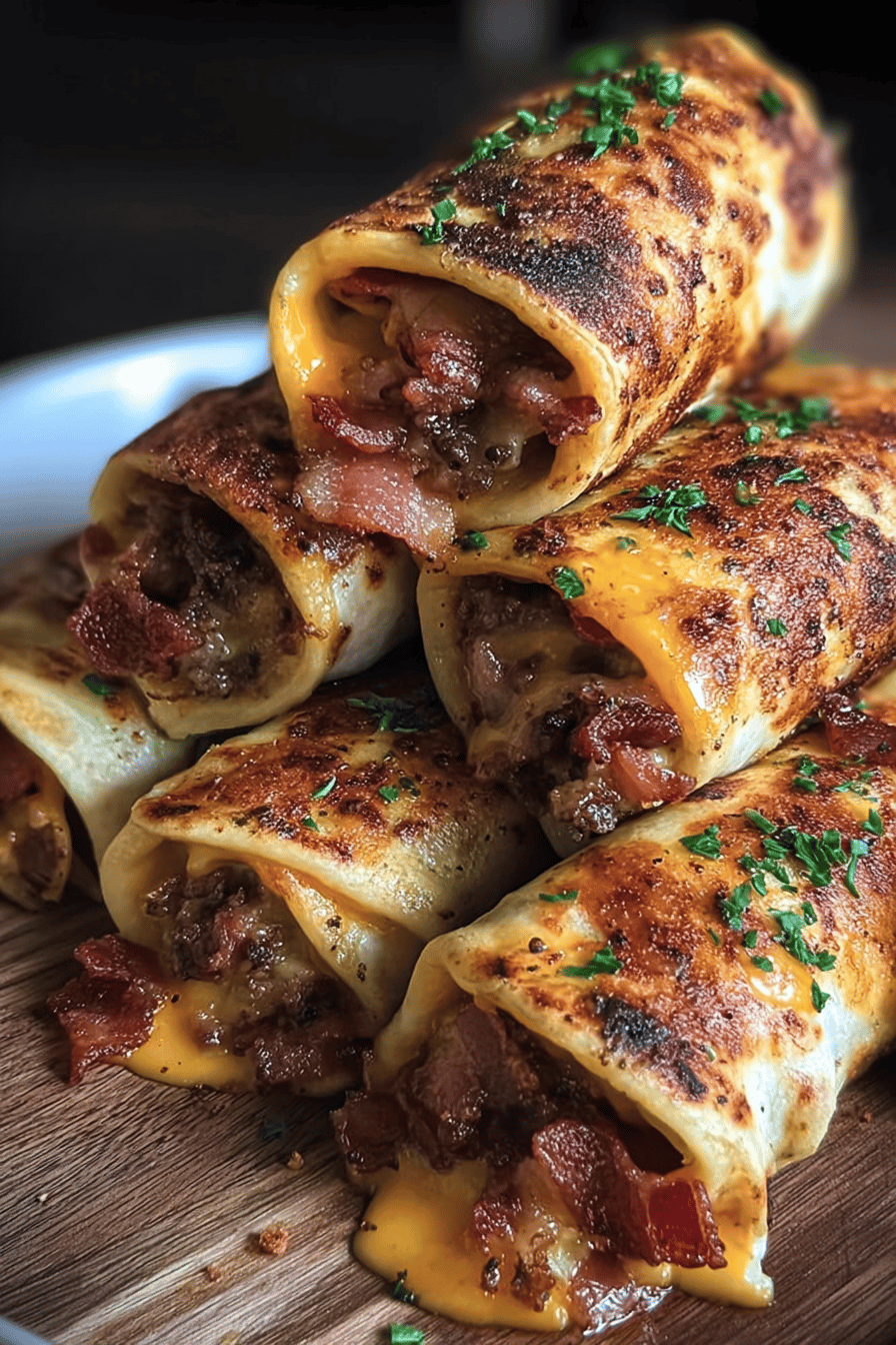 Garlic Butter Cheeseburger Rollups Easy And Flavorful Recipe 6 Garlic Butter Bacon Rollups