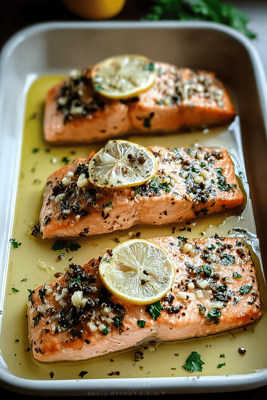 Garlic Butter Baked Salmon