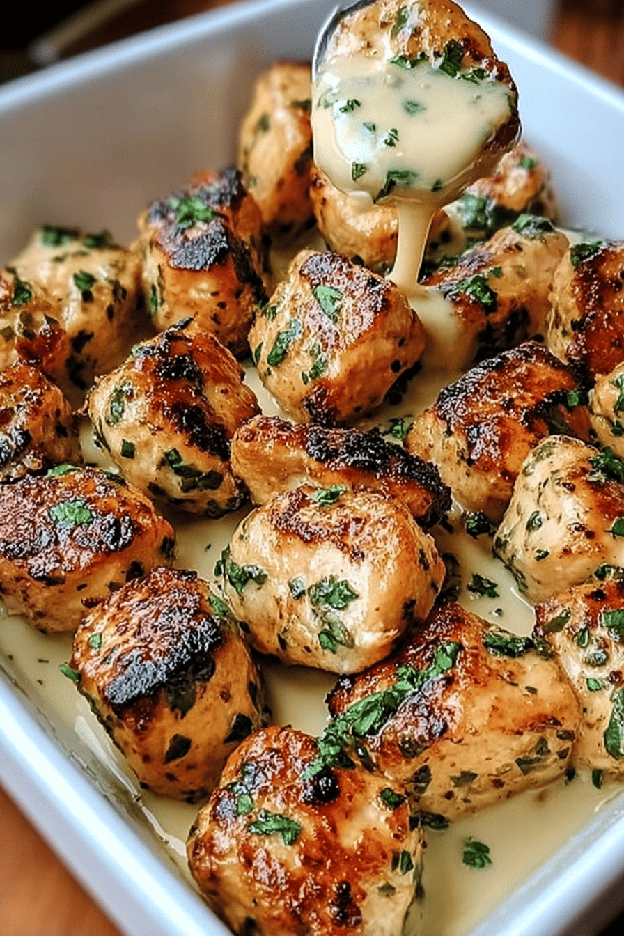 Garlic Chicken Bites Grilled