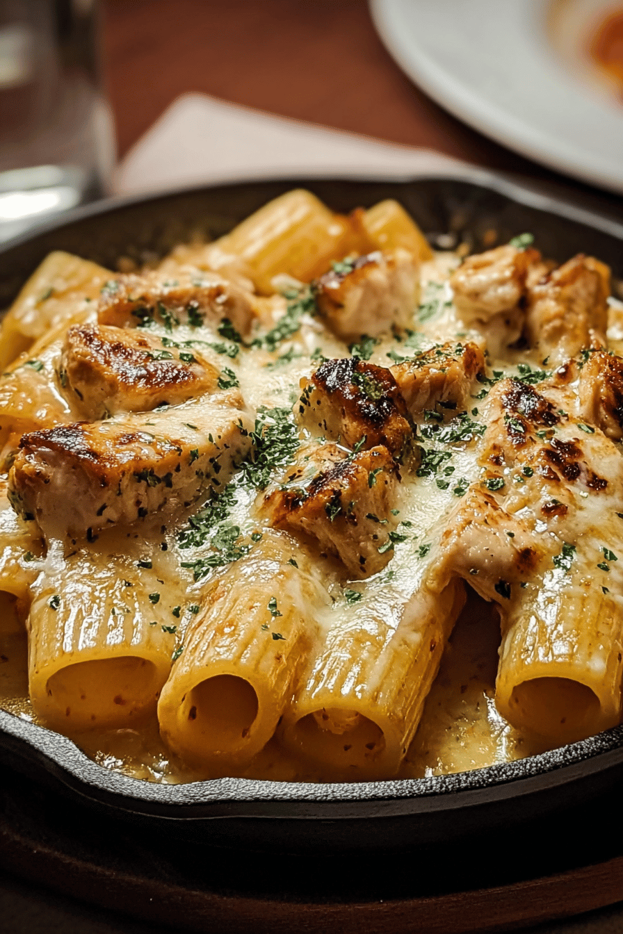 Garlic Parmesan Chicken Rigatoni