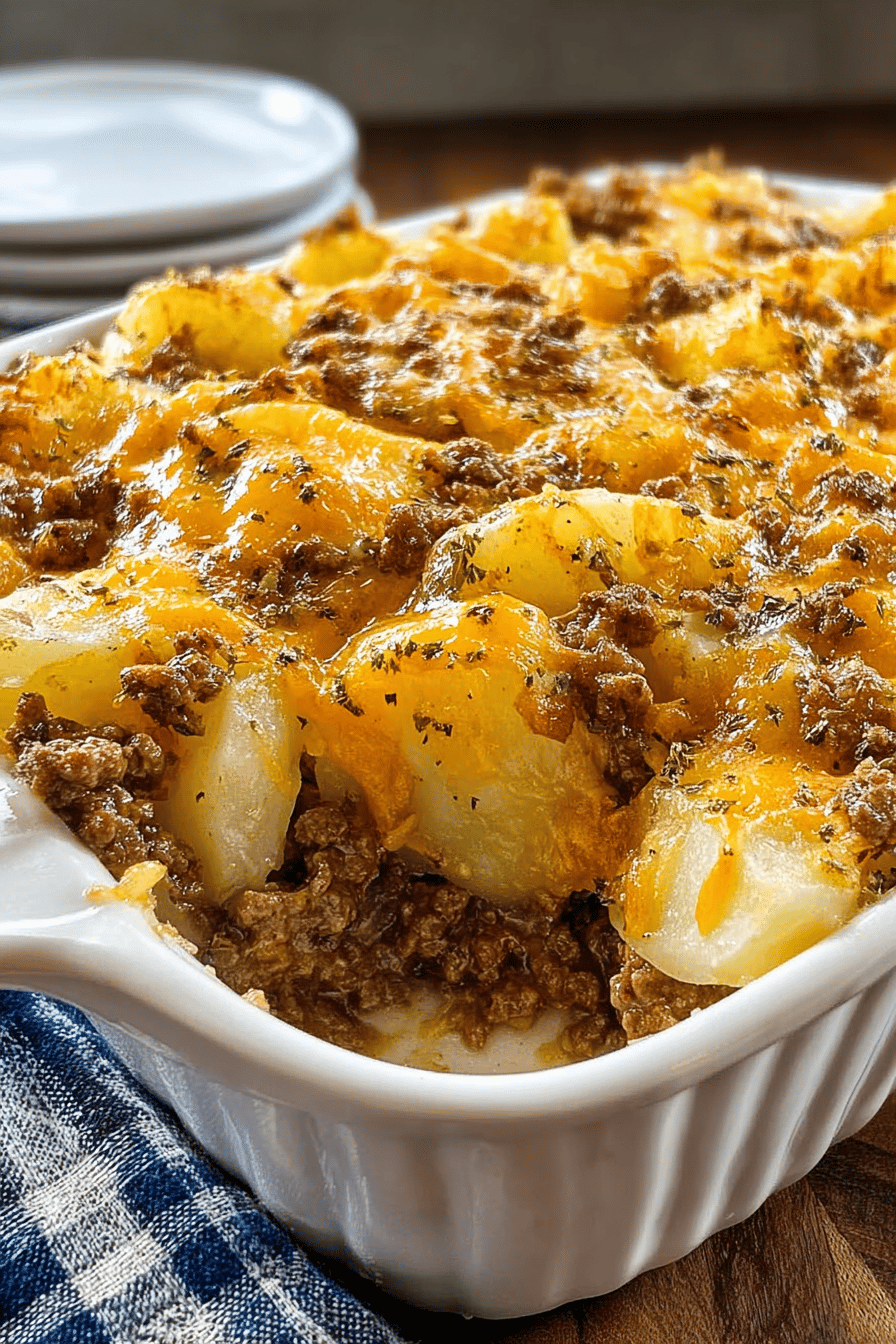 Ground Beef Potato Casserole