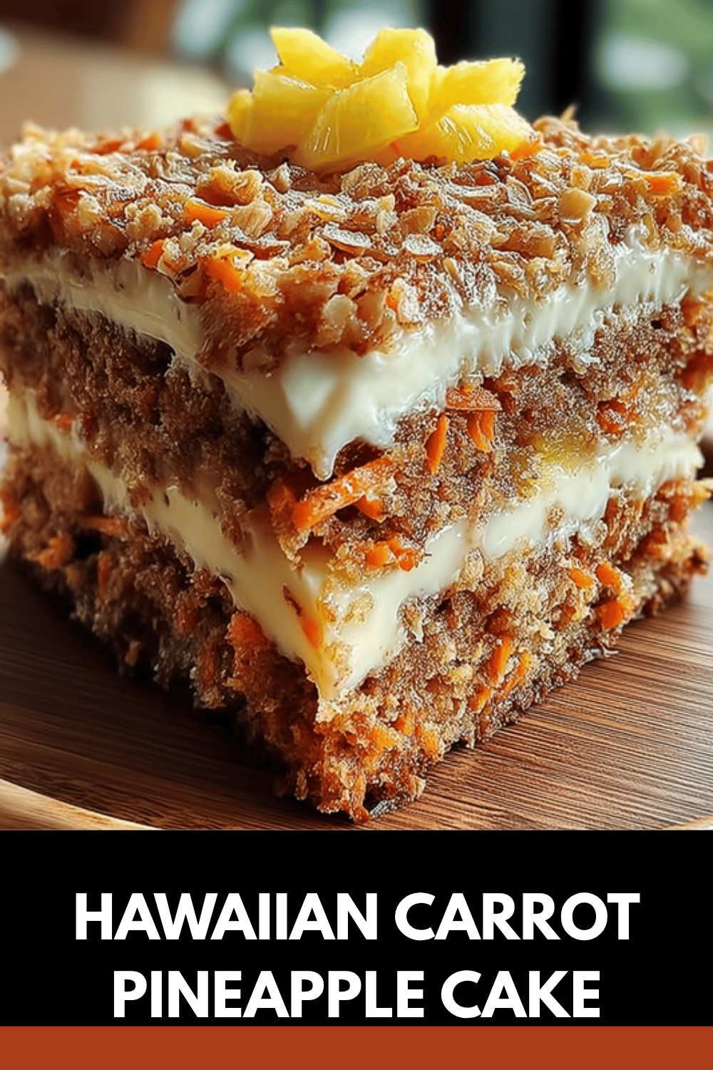 Hawaiian Carrot Pineapple Cake