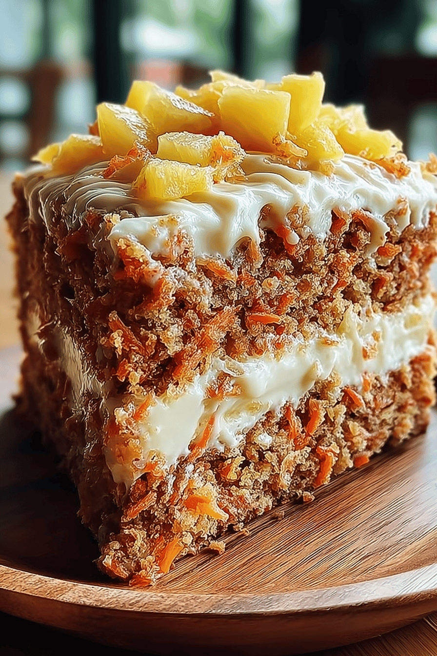 Hawaiian Carrot Pineapple Cake