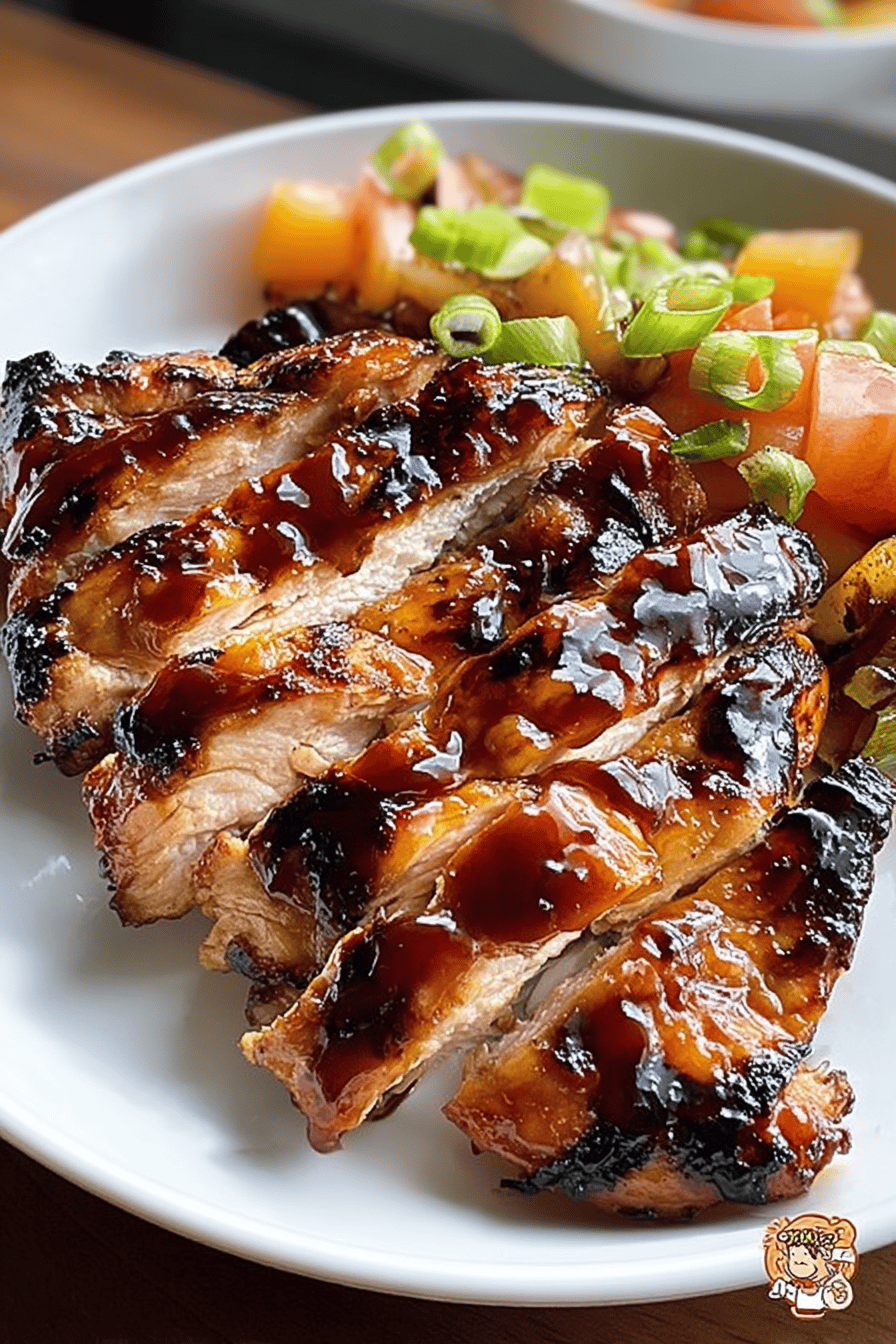 Hawaiian Grilled Teriyaki Chicken Recipe With Sweet Pineapple Glaze 6 Hawaiian Grilled Teriyaki Chicken