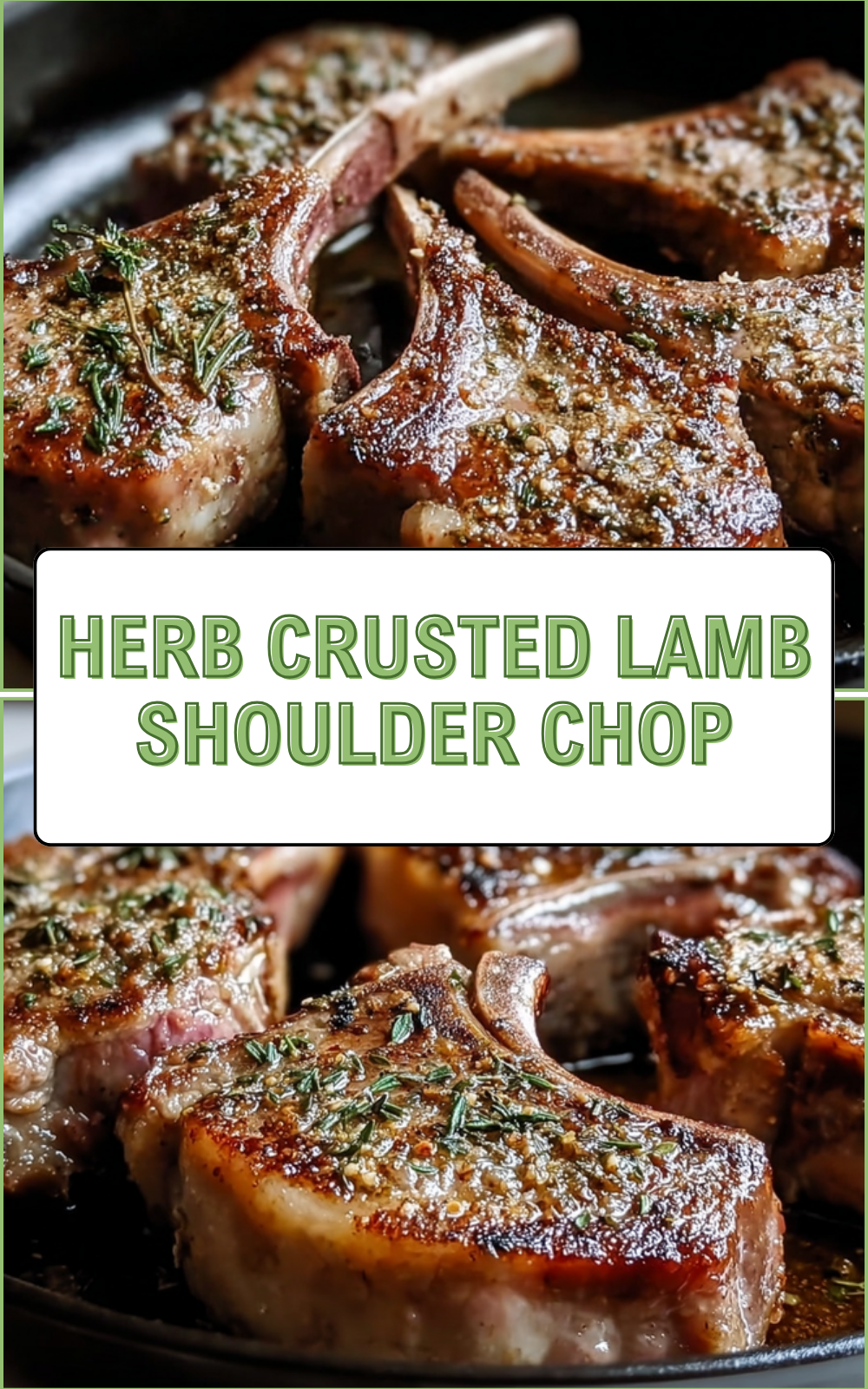 Herb Crusted Lamb Shoulder Chop