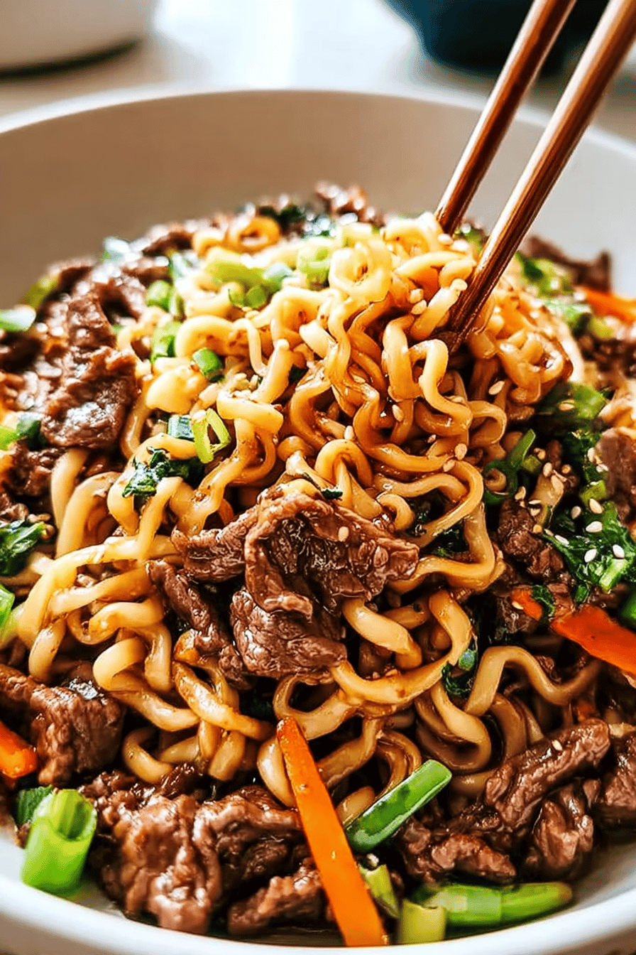 Hoisin Beef Noodles