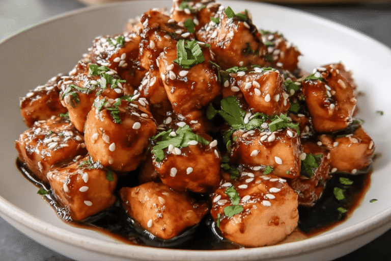 Honey Garlic Salmon Bites 84.Png