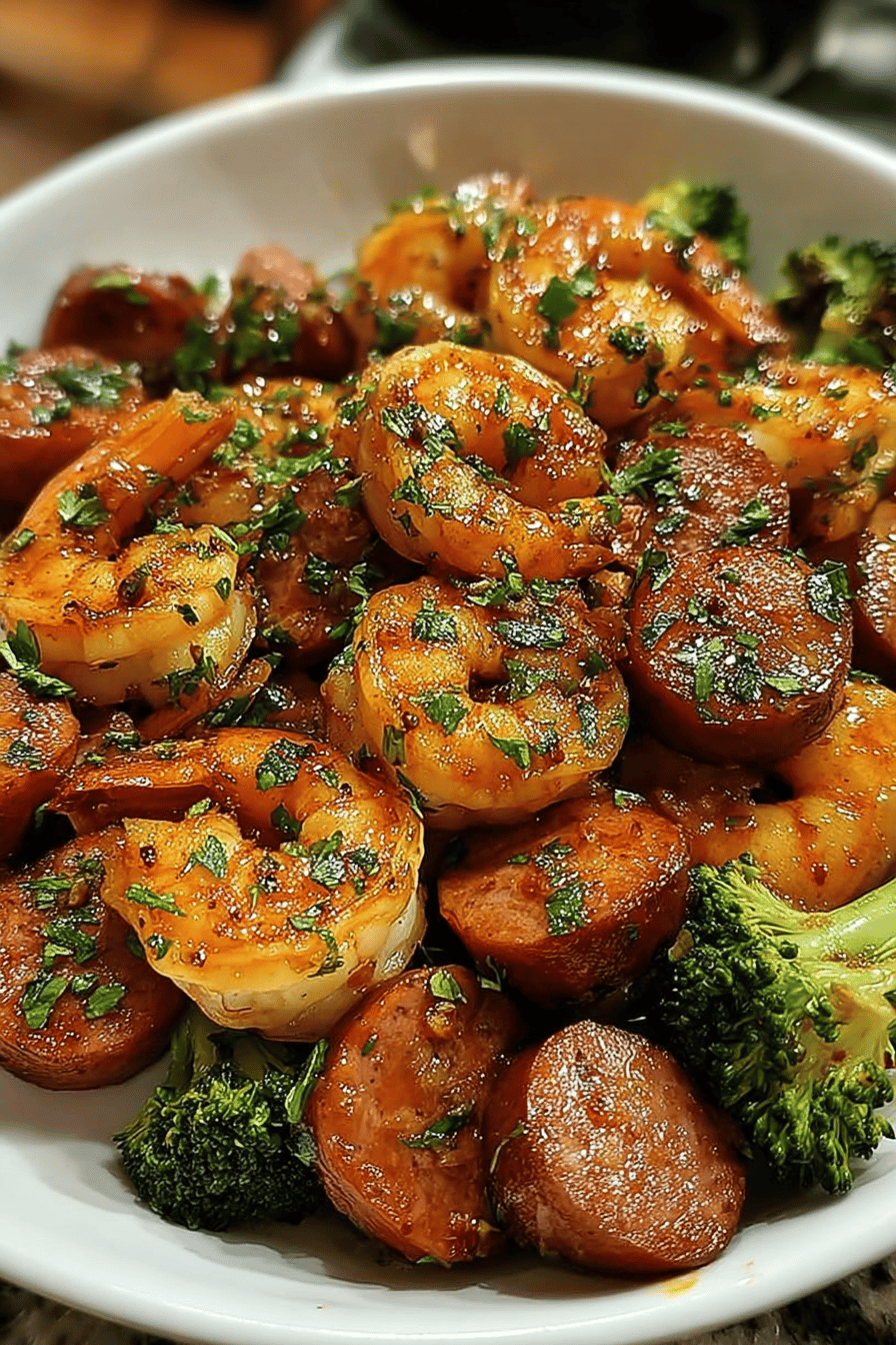 Honey Garlic Shrimp Sausage