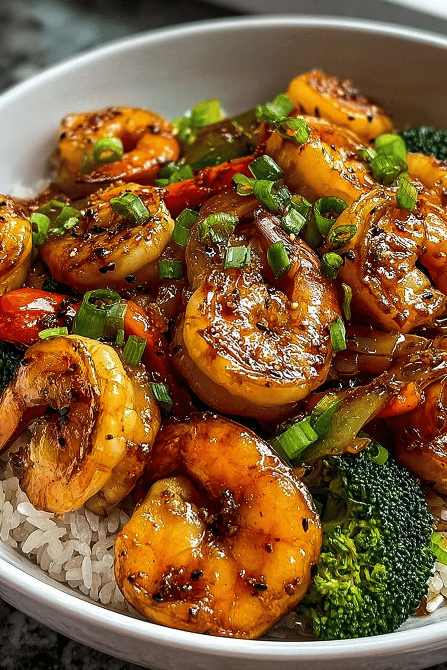 Honey Garlic Shrimp Stir Fry