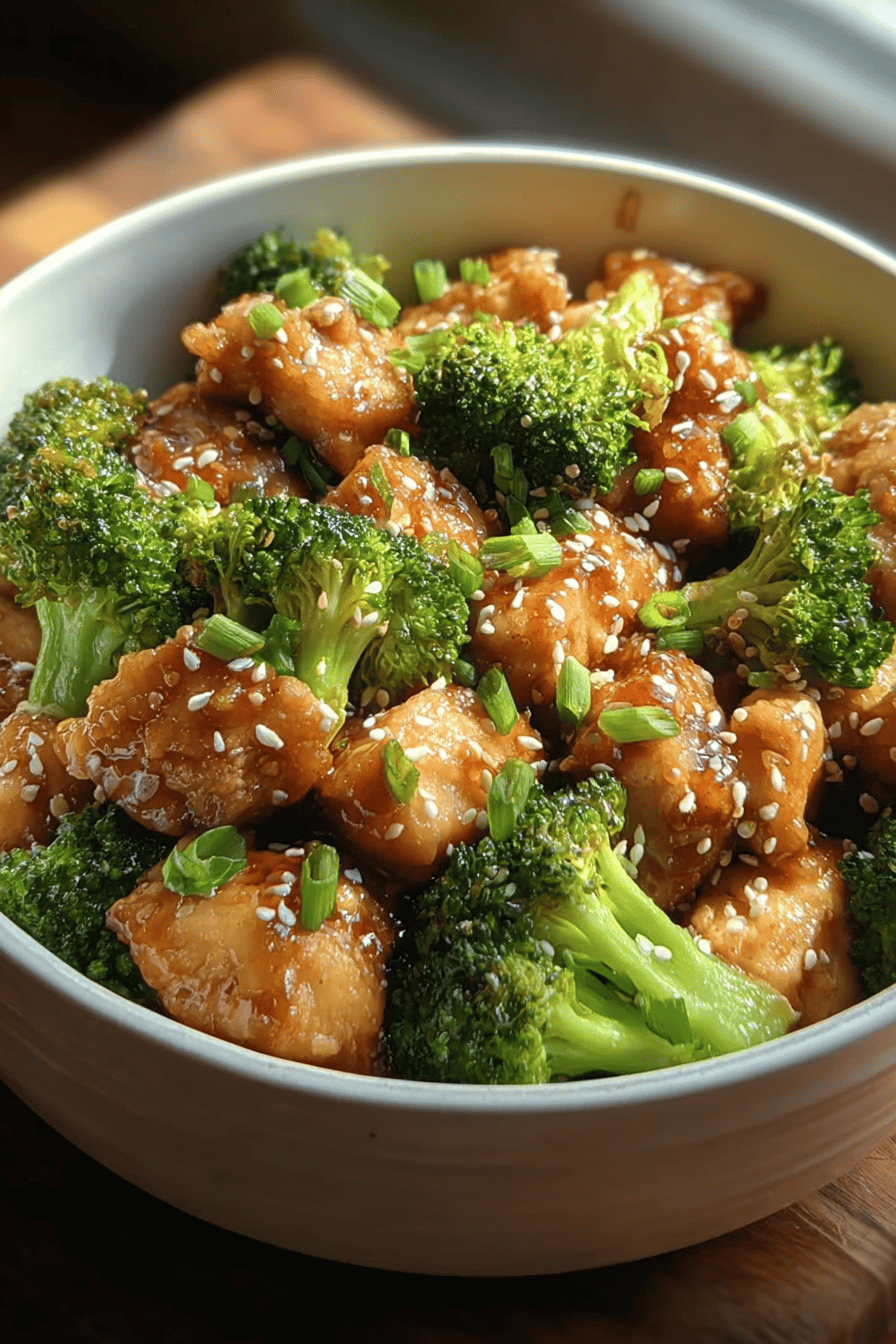 Honey Sesame Chicken Broccoli