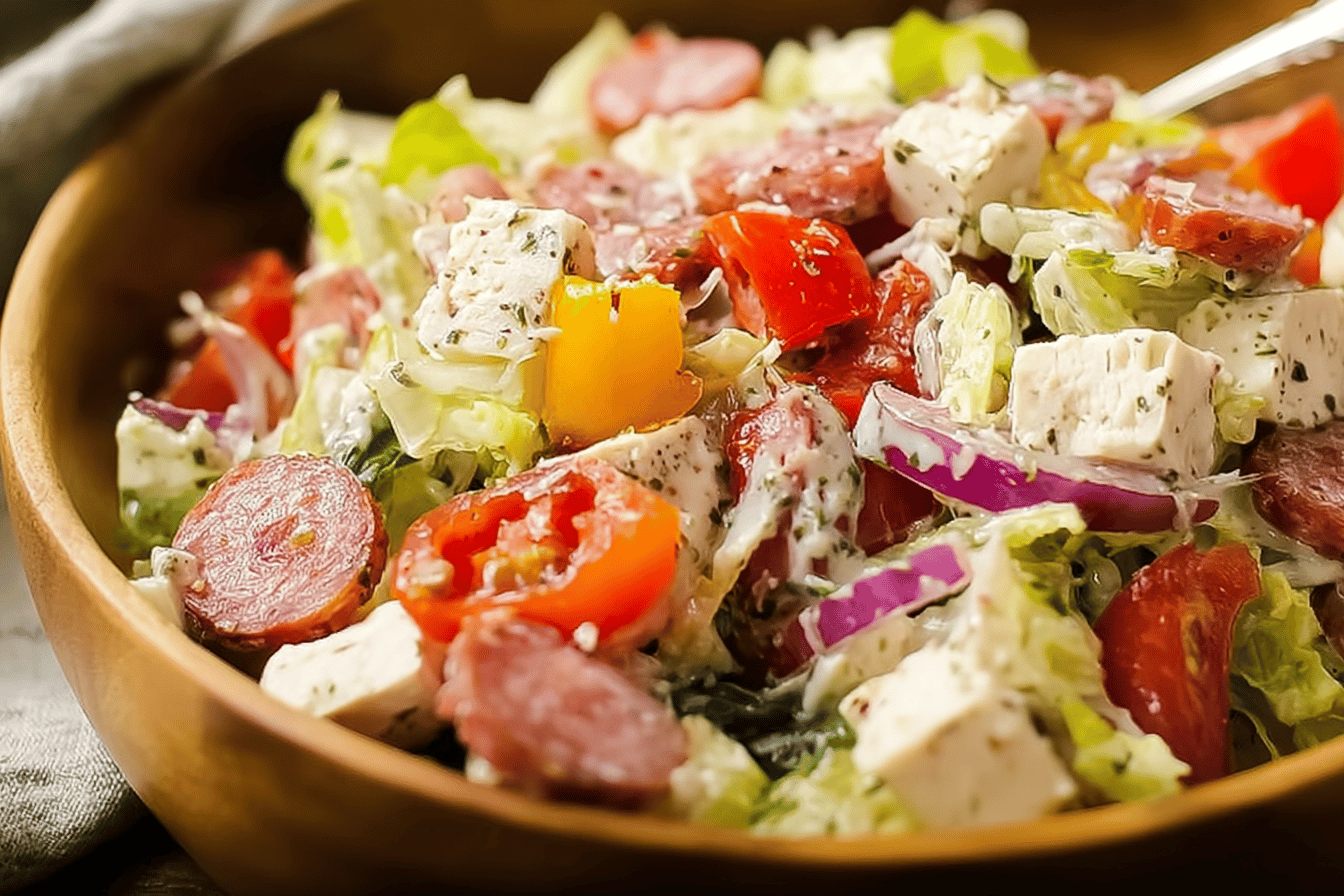 Italian Grinder Salad Recipe With Chopped Sub Ingredients 6 Italian Grinder Salad