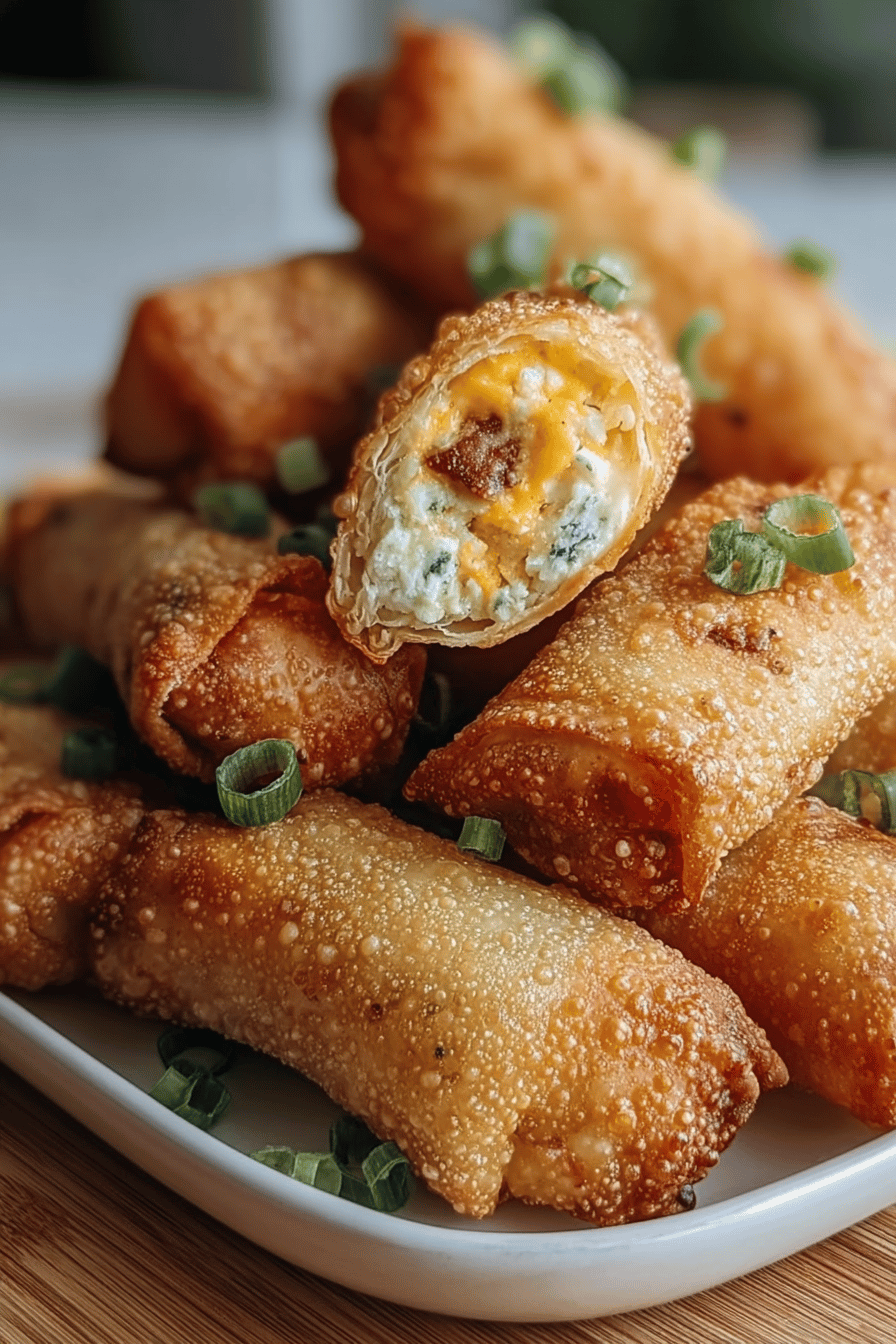 Jalapeno Popper Egg Rolls Recipe With Creamy Cheese And Crispy Wrapper 6 Jalapeno Popper Eggrolls