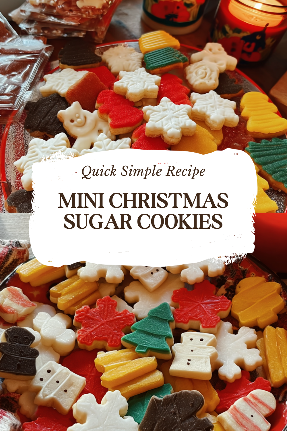 Mini Christmas Sugar Cookies