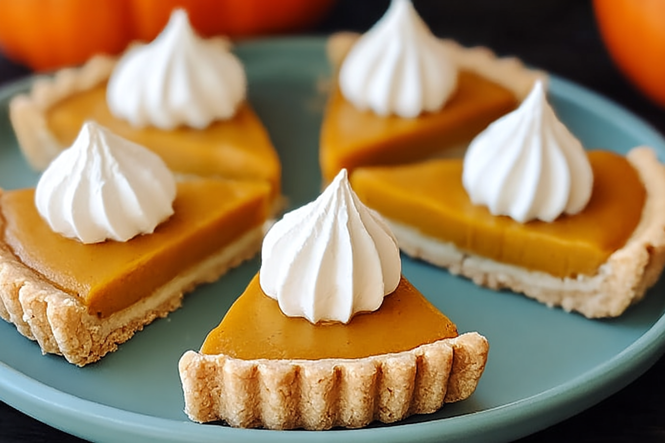Mini Pumpkin Pie Slice Cookies