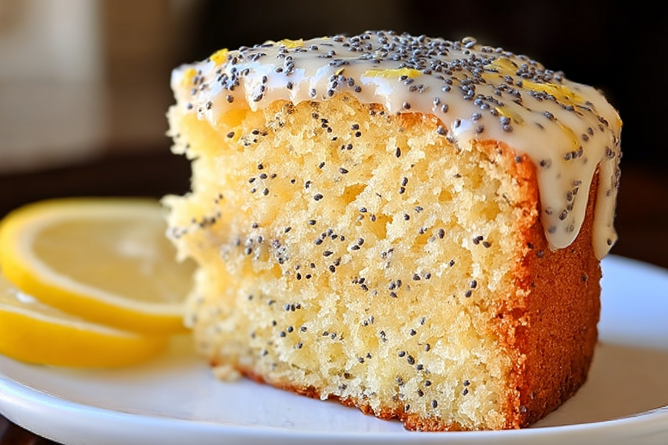 Moist Lemon Poppy Seed Cake